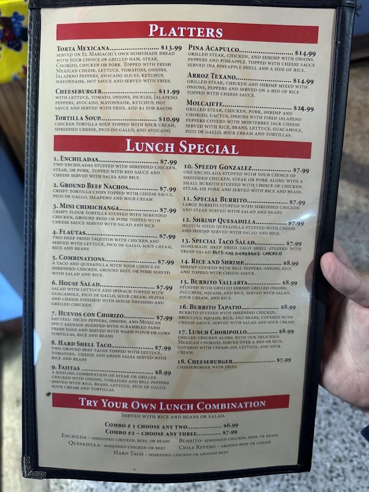 El Mariachi Restaurant Menu image 3